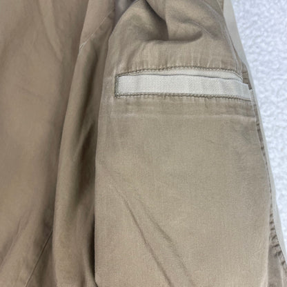 Y2K Gap Tan Utility Field Jacket L Gorpcore Safari Snap Button Lined