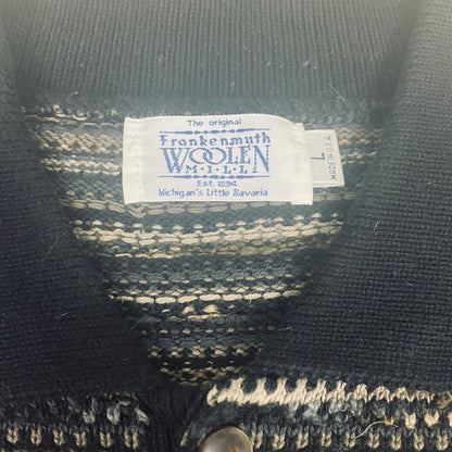 Vintage Frankenmuth Woolen Mill Striped Polo Sweater