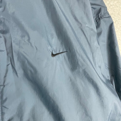Nike Blue Zip Up Waist Cinch Windbreaker Jacket