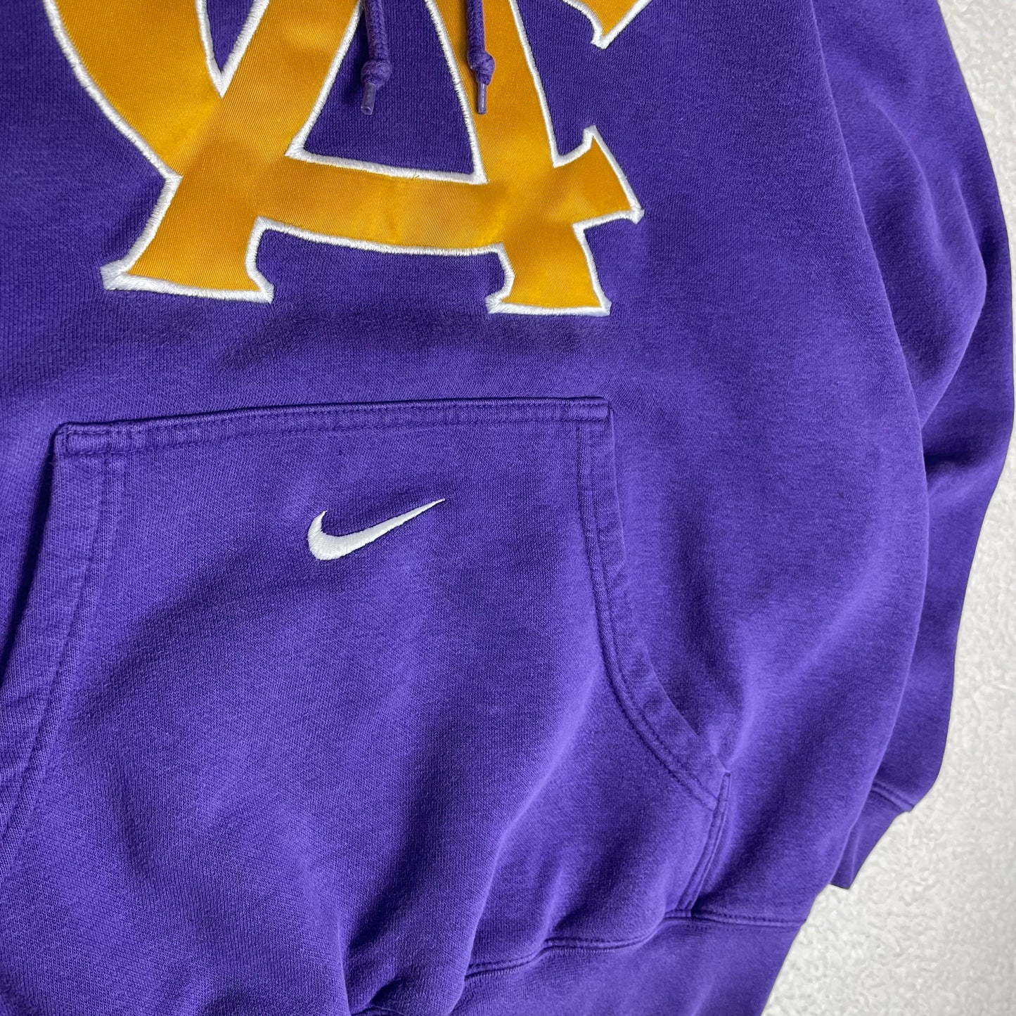 Vintage Nike Center Swoosh Pocket Purple Pullover Hoodie