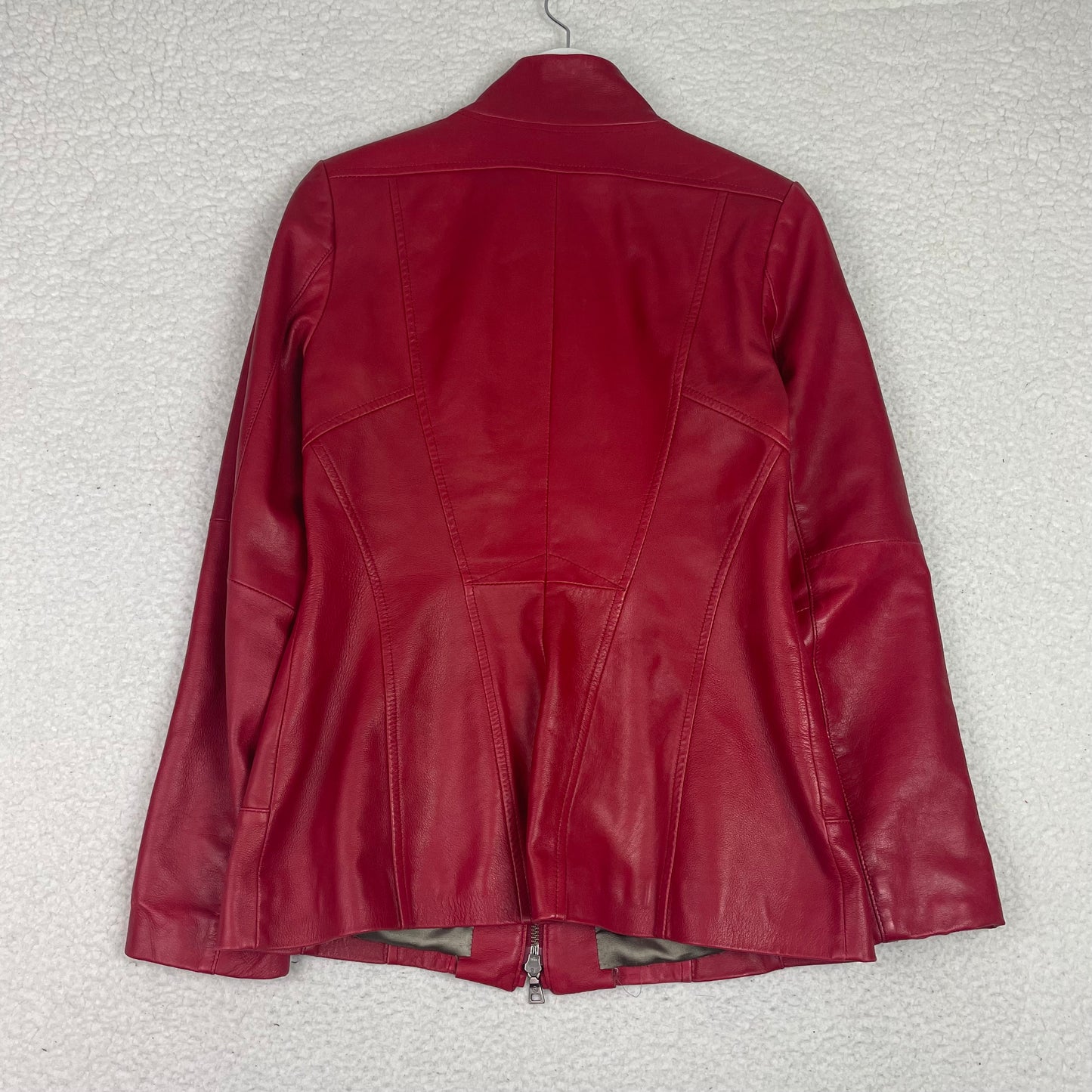 Danier Red Racer Italian Leather Jacket