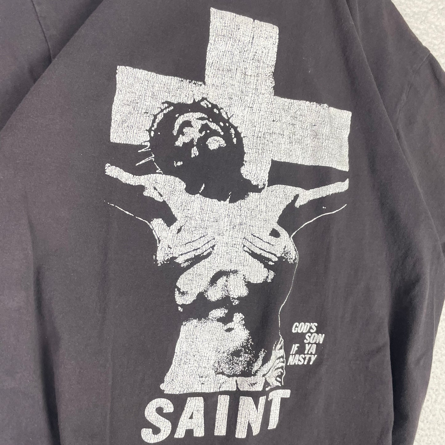 HBX Saint Michael Single Stitch Jesus Oversized Shirt