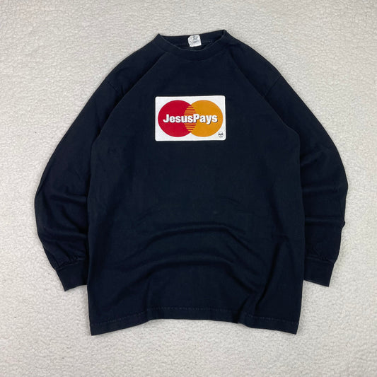 Vintage Jesus Pays Mastercard Graphic Shirt