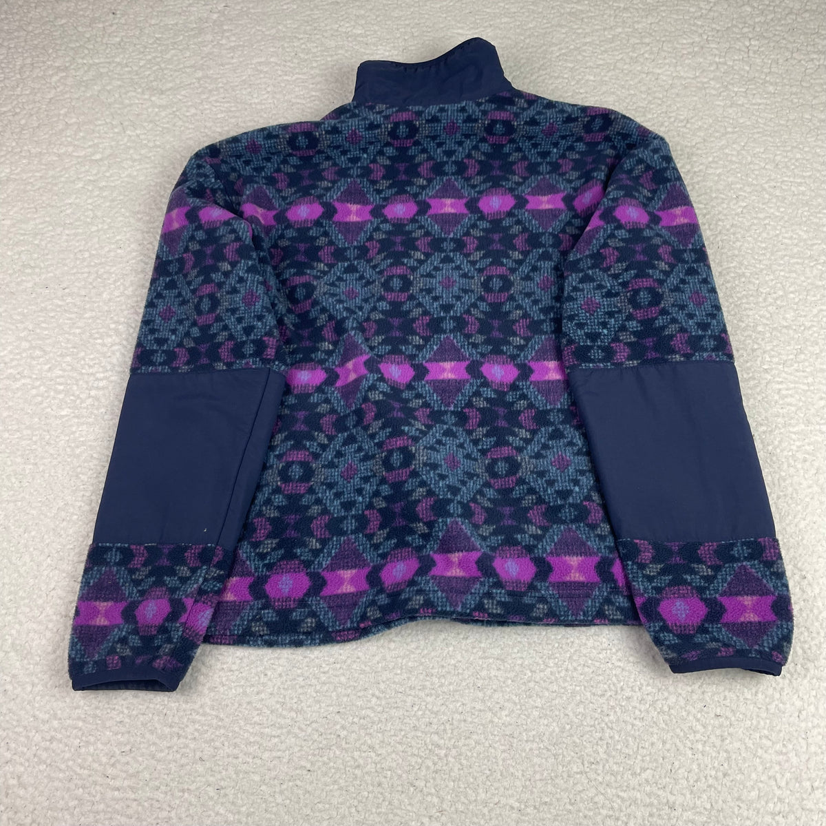 Columbia Purple Aztec Fleece 1/4 Snap Pullover Sweatshirt L