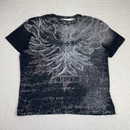 Y2K Jesse Pinkman Xzavier Affliction Style Distressed AOP Shirt