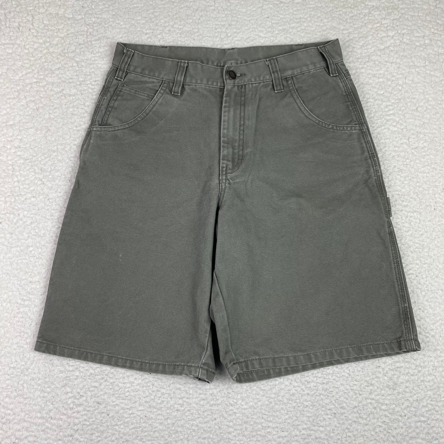 Vintage Dickies Olive Green Carpenter Canvas Shorts