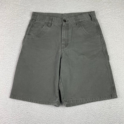 Vintage Dickies Olive Green Carpenter Canvas Shorts