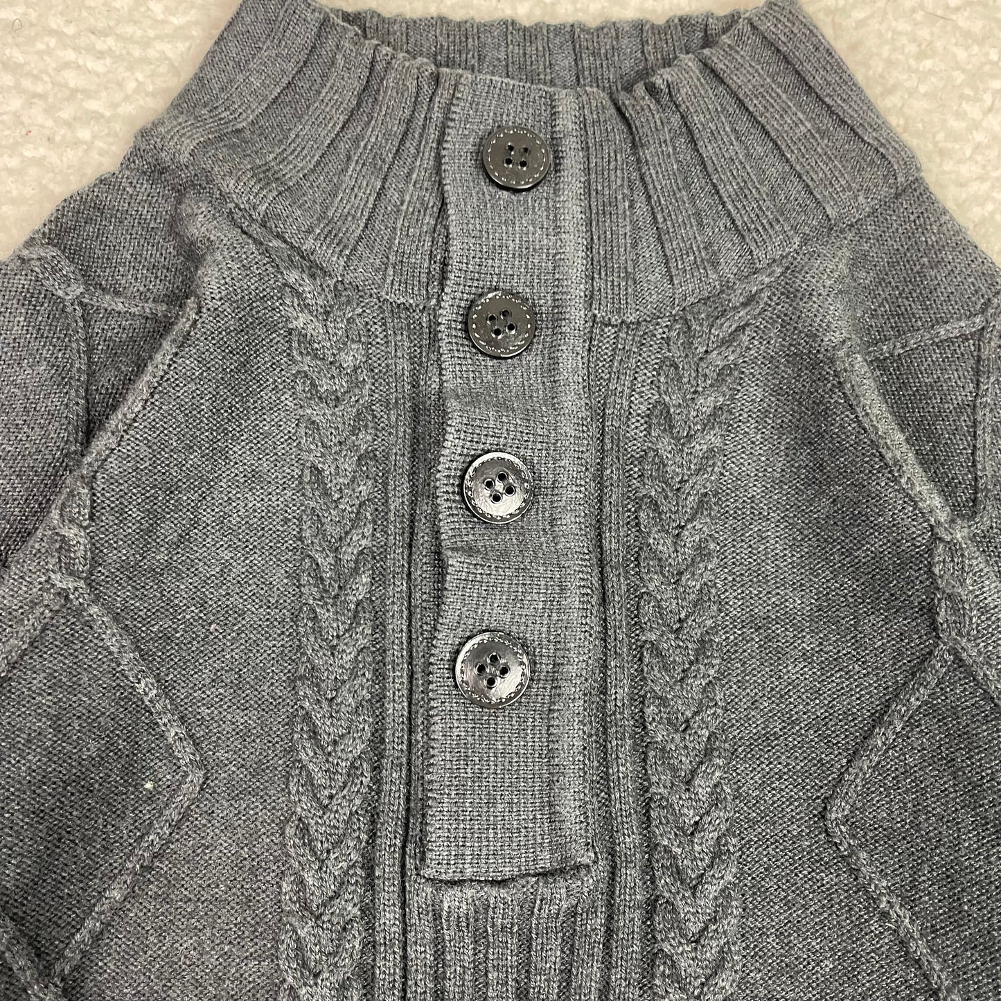 President Stone Fisherman Chunky Cable Knit Sweater