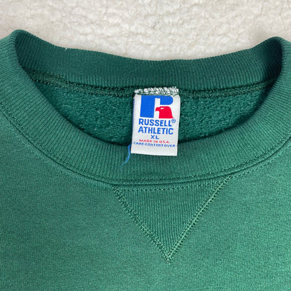 Vintage Russell Made in USA Forest Green Blank Pullover Sweatshirt
