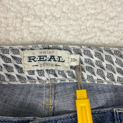 Vintage Ariat Wide Leg Super Flare Medium Wash Jeans