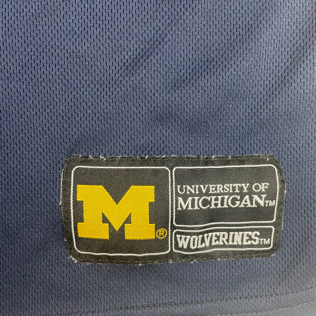 Michigan Wolverines Navy Yellow Baseball Jersey XL