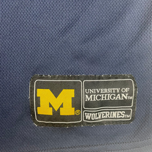 Michigan Wolverines Navy Yellow Baseball Jersey XL