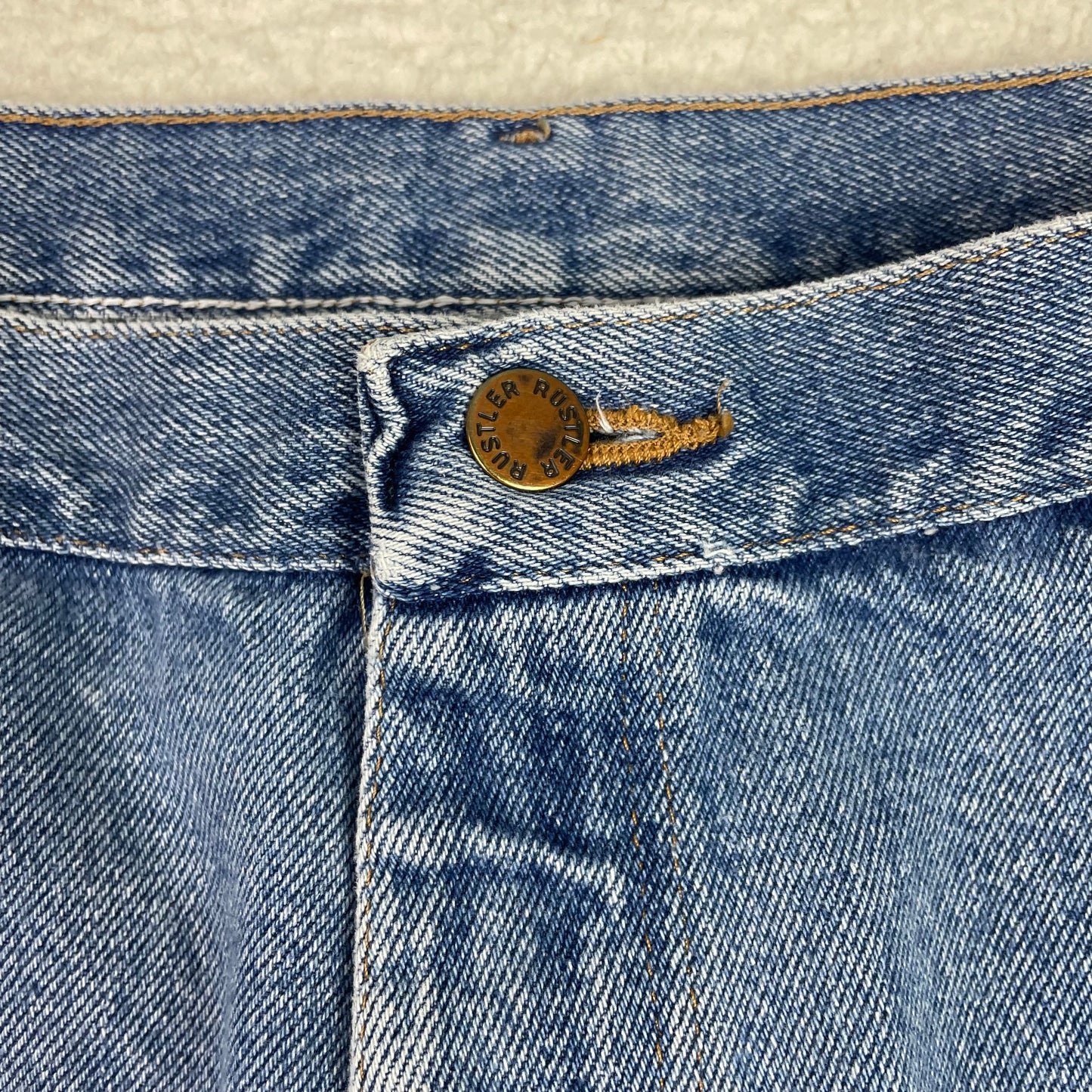 Vintage Rustler Carpenter Medium Wash Jean Shorts