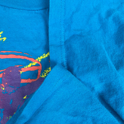 Vintage Blue March For Jesus Christian Single Stitch Graphic Shirt XL