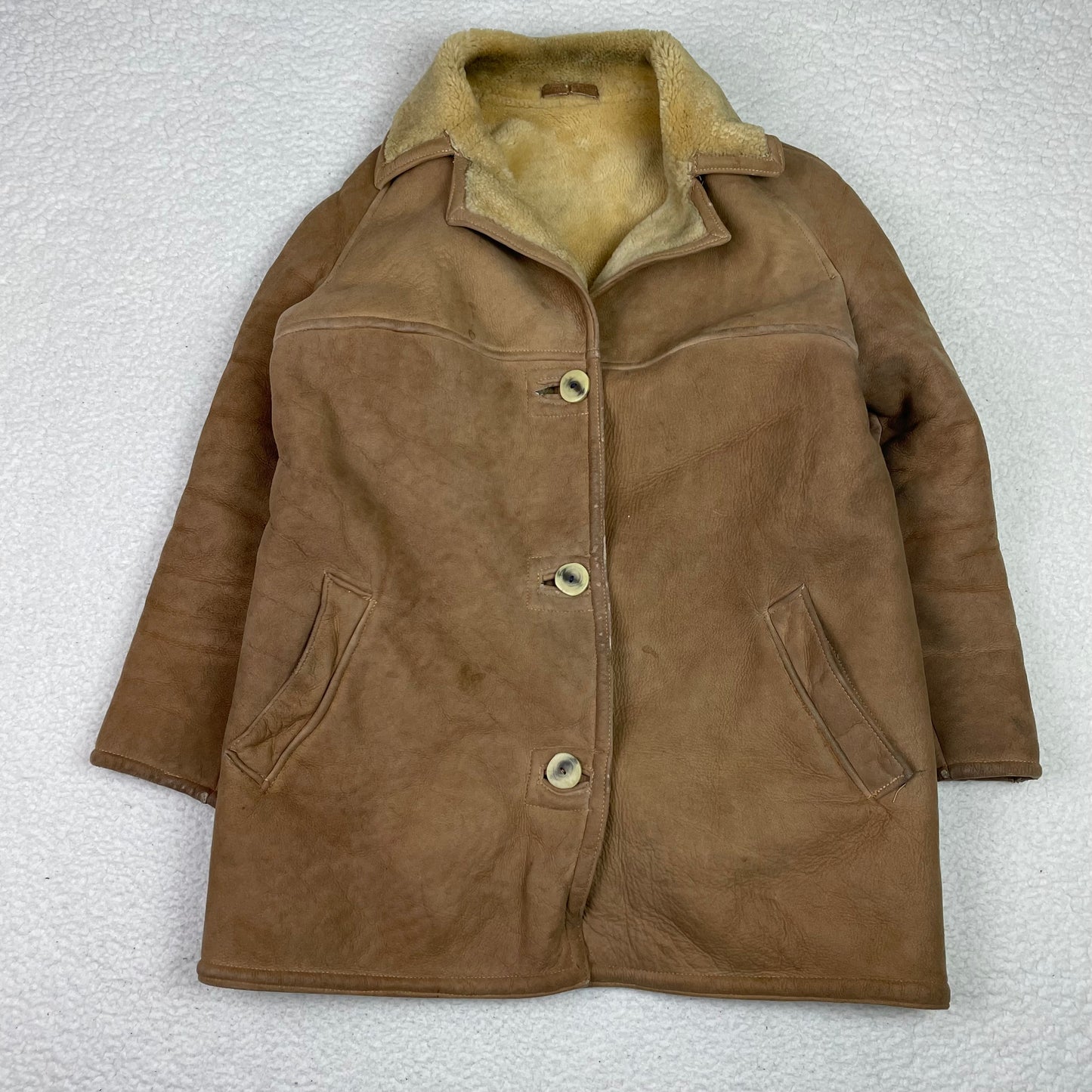 Vintage 1950s Abercrombie & Fitch Marlboro Man Shearling Jacket
