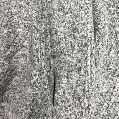 L.L.Bean Grey Heather 1/4 Snap Mock Neck Sweater Fleece