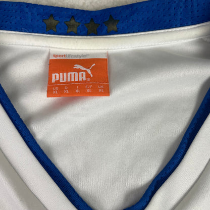 Puma Italy FIGC National Team Soccer Jersey White Blue
