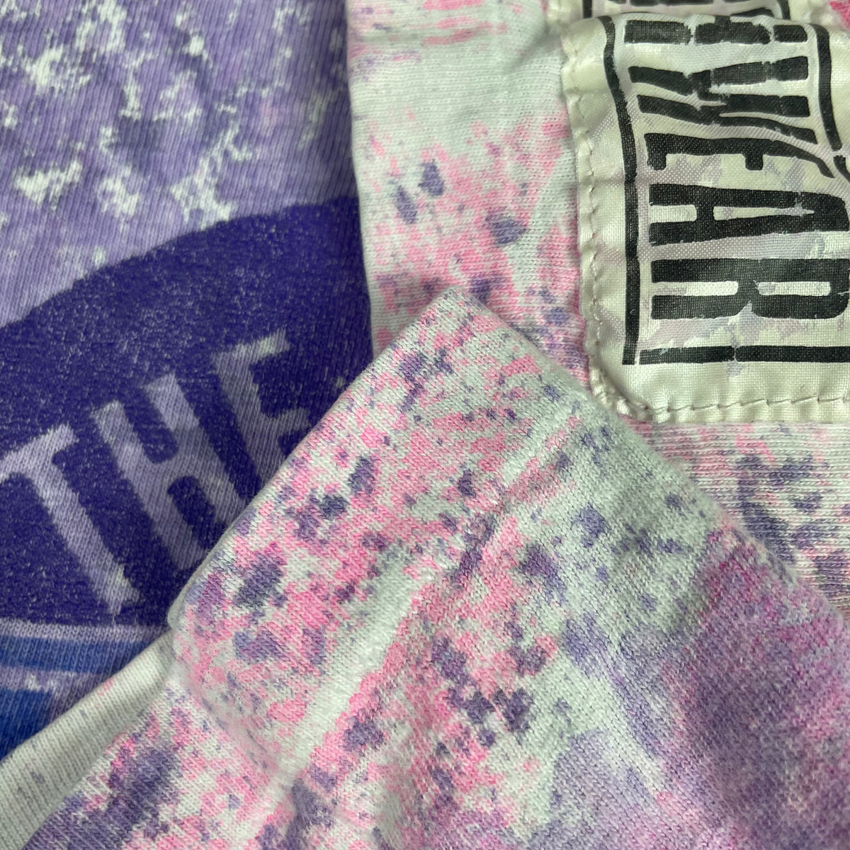 Vintage Much Music Purple Acid Wash Tyle Dye Shirt (L)