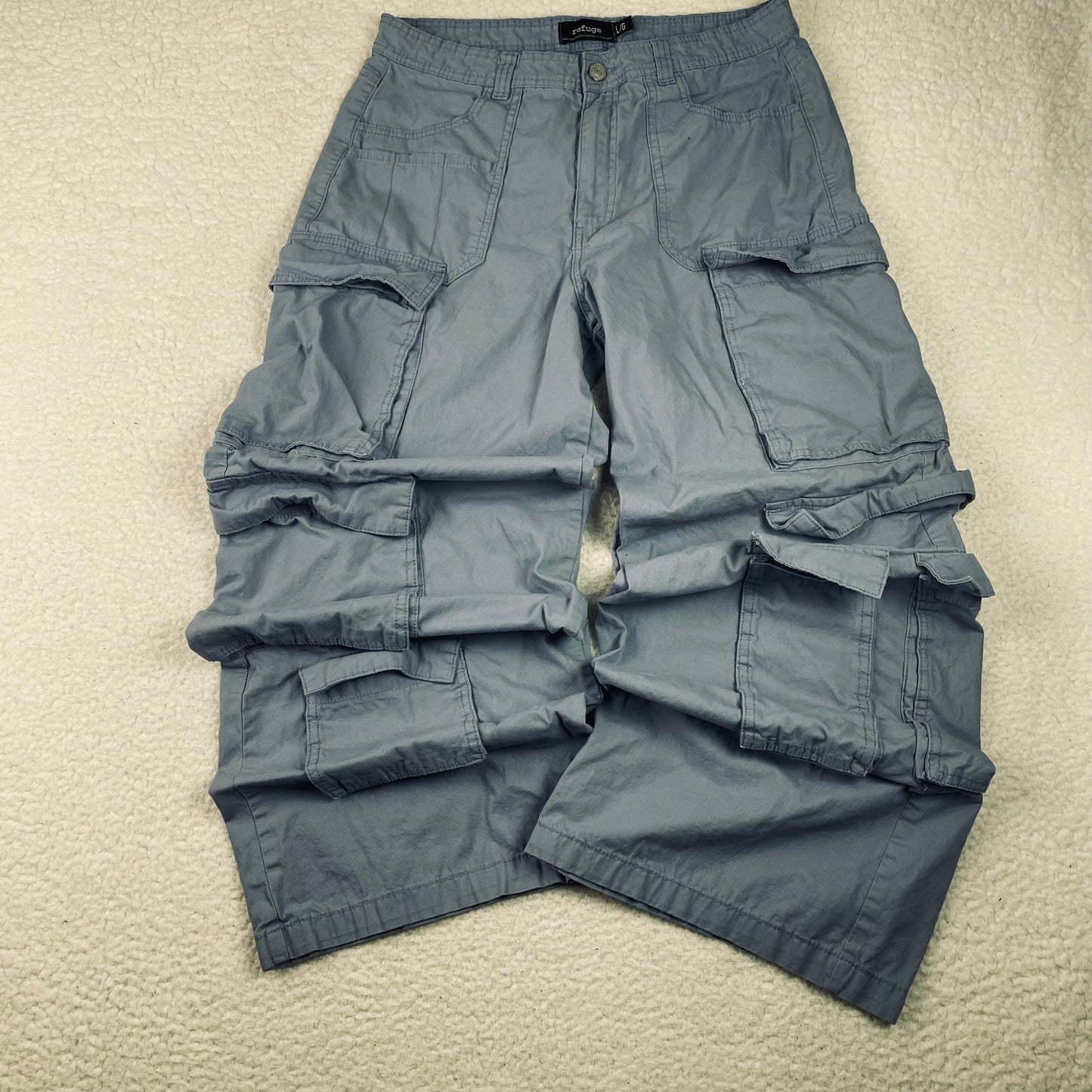 Y2K JNCO Style Refuge Super Baggy Paratrooper Pants