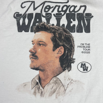 Morgan Wallen I'm The Problem Tour 2025 Graphic T-Shirt White