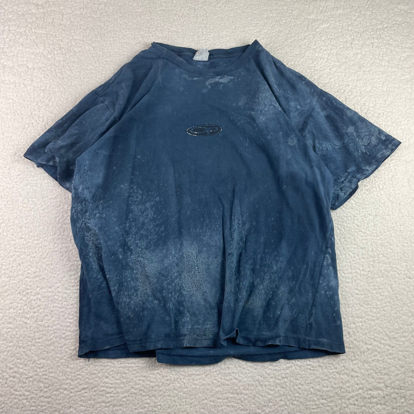 Vintage Ocean Pacific Tye Dye Bubbles Center Logo Shirt
