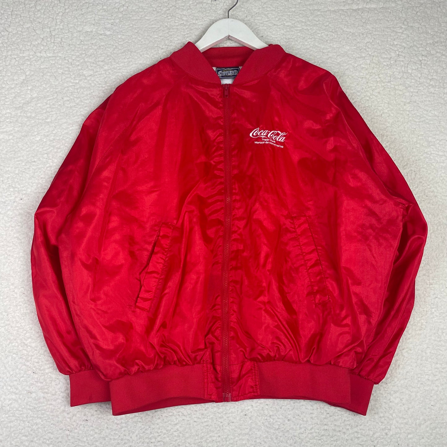 Vintage Softwear Coca Cola Satin Bomber Jacket L