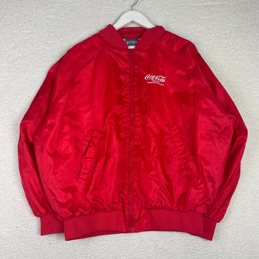 Vintage Softwear Coca Cola Satin Bomber Jacket L
