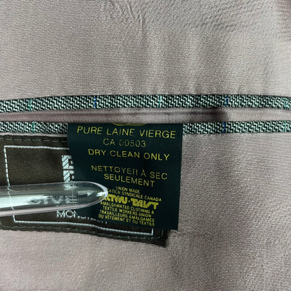 Vintage Givenchy Monsieur Grey Virgin Wool Double Breasted Blazer 42