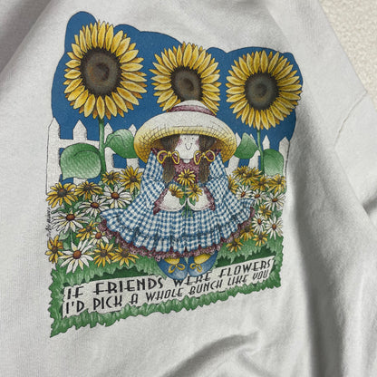 Vintage Sunflowers Gardening Humour Pullover Sweatshirt