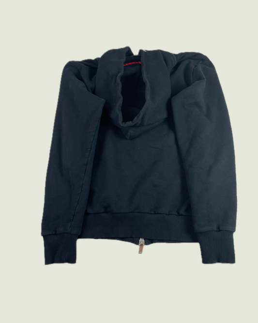 Vintage Diesel Black Chevron Block Zip Up Hoodie