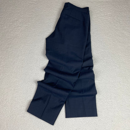 Hugo Boss Amaro Heise Blue Micro Check Slack Pants