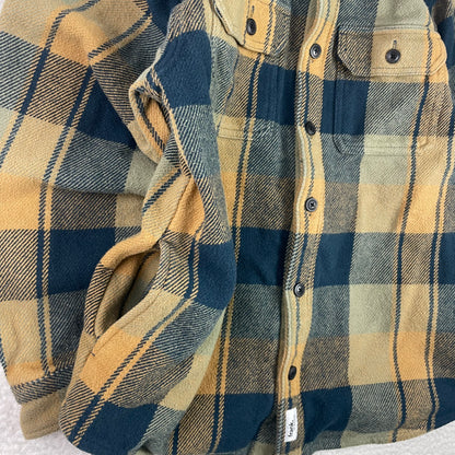 Frank & Oak Button Up Plaid Shrit Fleece Shacket