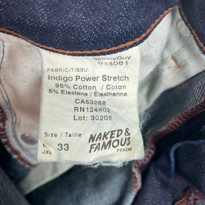 Naked & Famous Indigo Power Stretch Skinny Guy Jeans