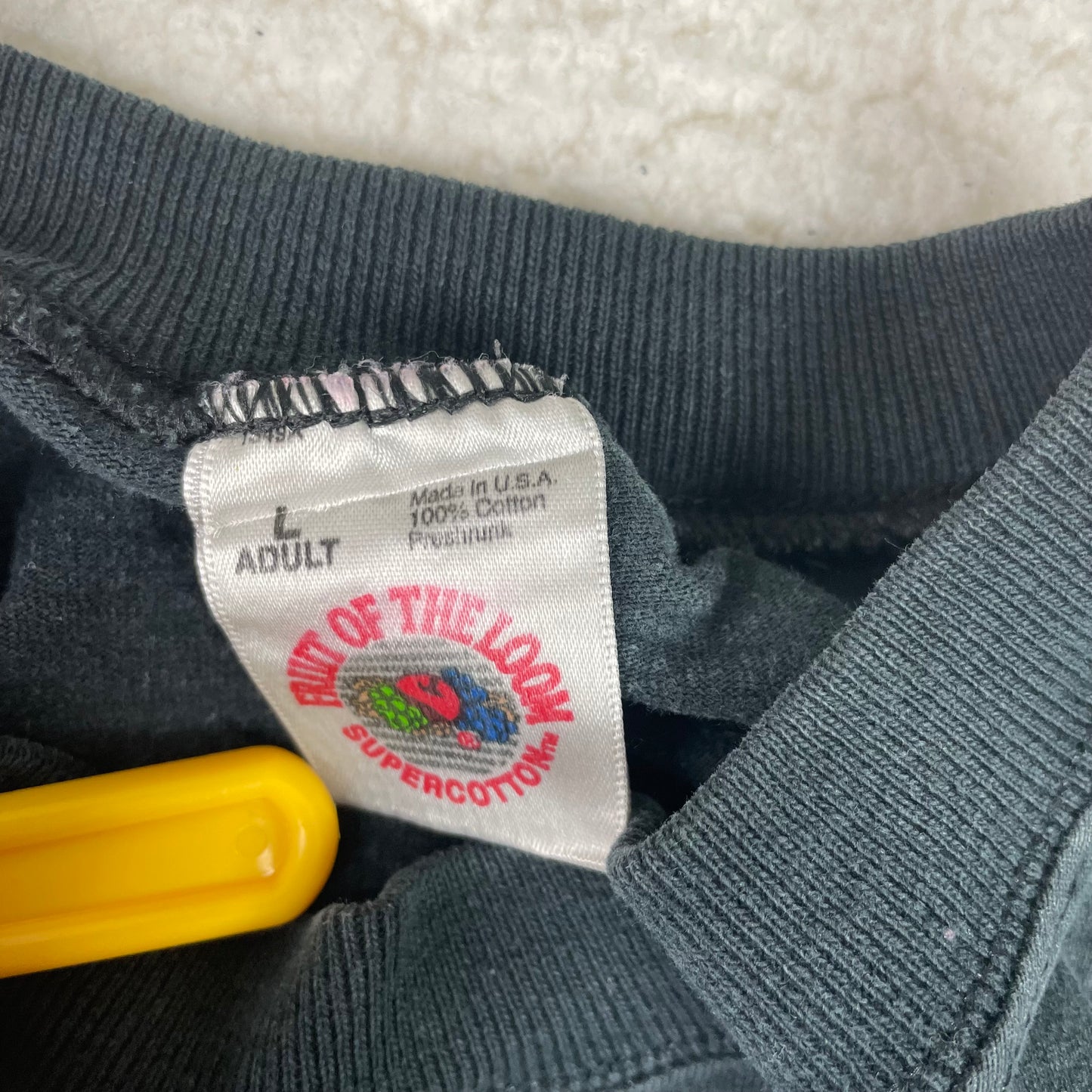 Vintage Made in Canada Fruit of Loom Black Fade Shirt