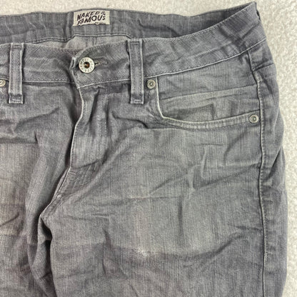 Naked & Famous Grey Stretch Skinny Guy Gray Jeans