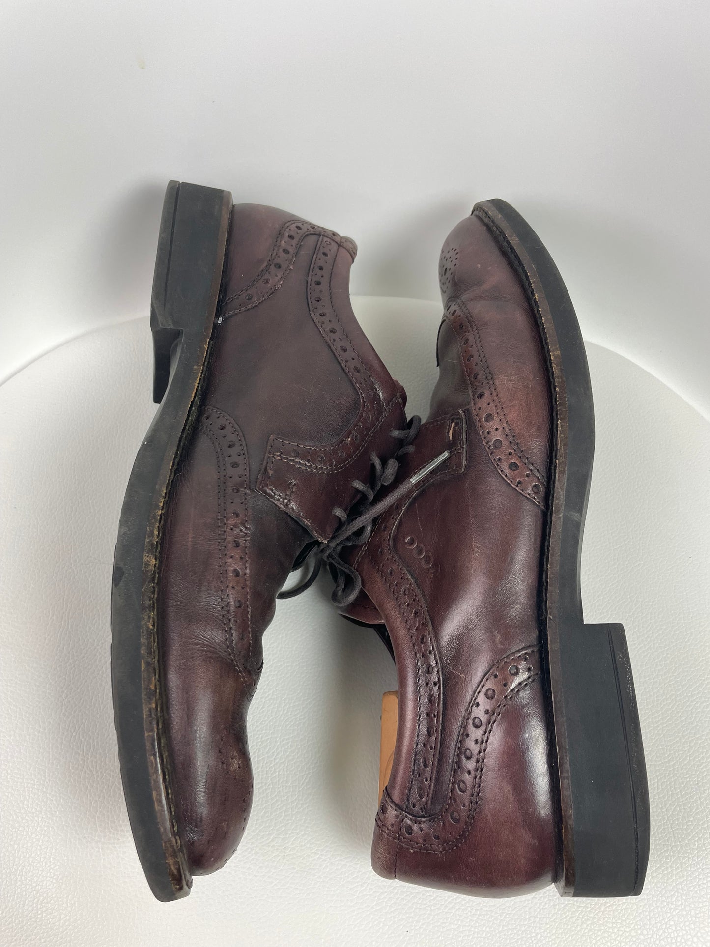 Ecco ST.1 Hybrid Wingtip Derby Brogue Brown Shoes