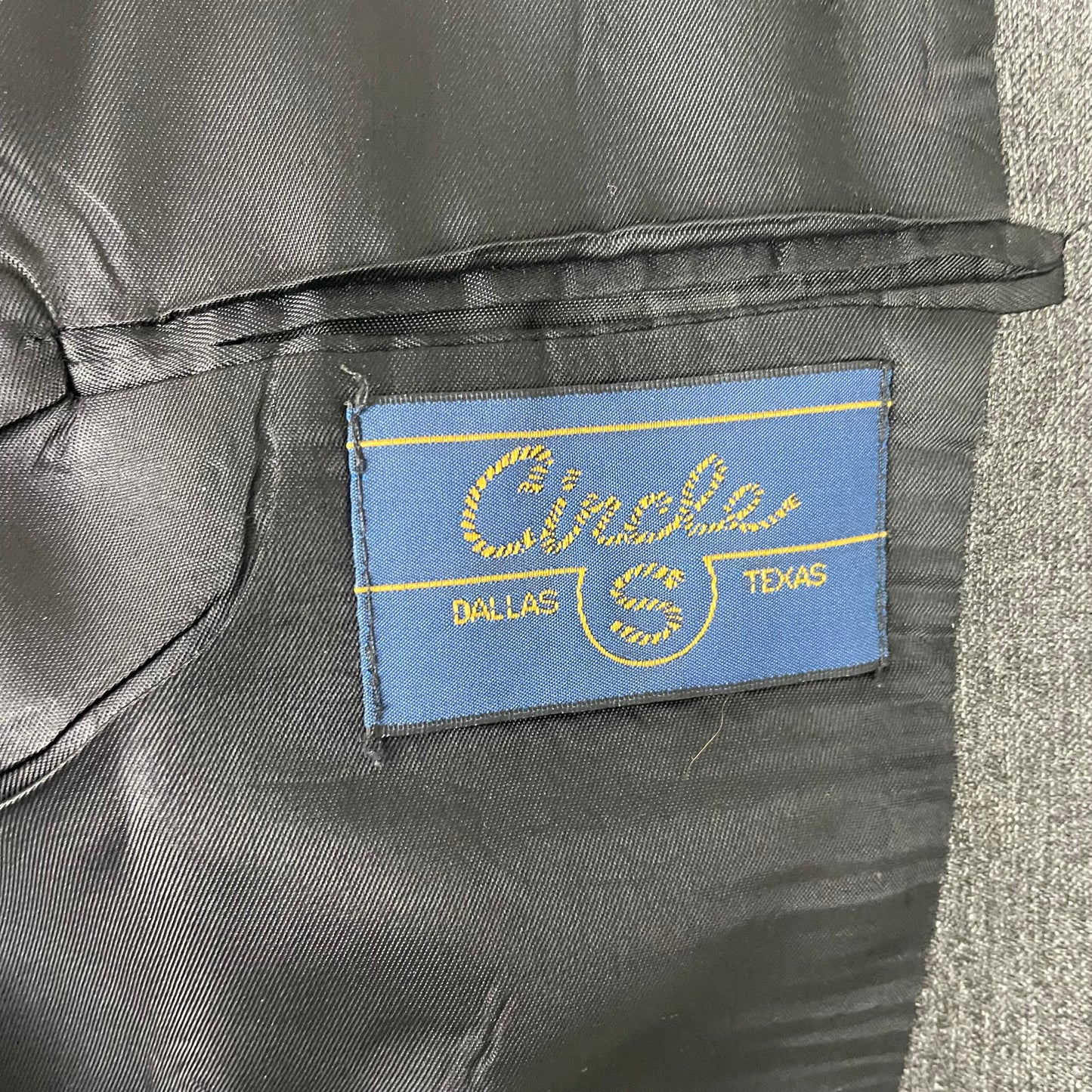 Vintage Circle S Dallas Texas Yoke Western Gray Blazer