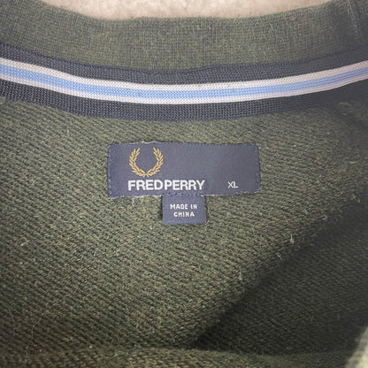 Vintage Fred Perry Sage Green Smoke Gray Crewneck Sweater