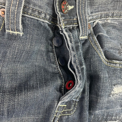 Evisu x Puma Dark Wash Seagull Logo Denim Jeans