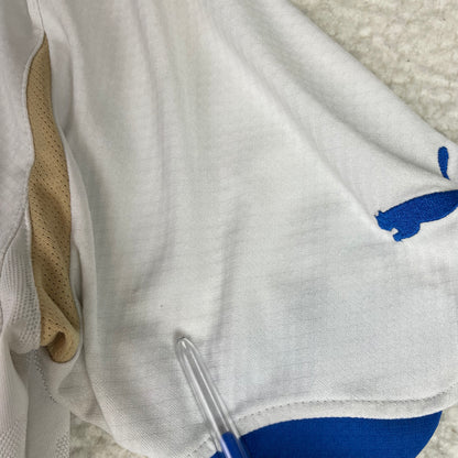 Vintage Puma Italy FIGC National Team Soccer Jersey White Blue