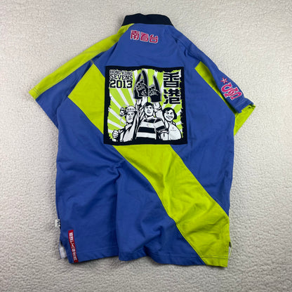 Hong Kong Rugby Sevens Kukri Jersey Blue Neon 2013