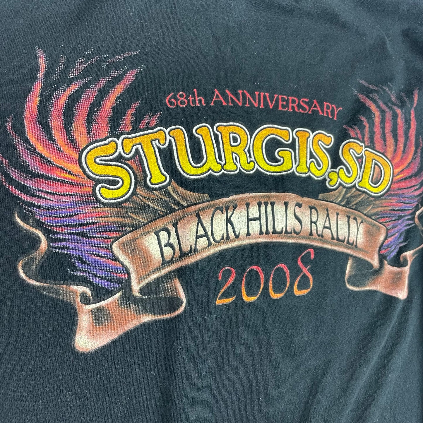 Vintage 2008 Sturgis Black Hills Rally Eagle Shirt