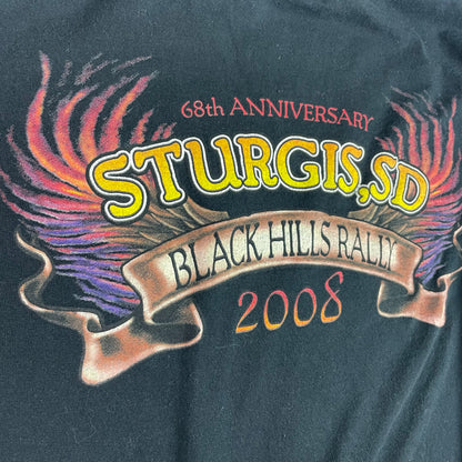 Vintage 2008 Sturgis Black Hills Rally Eagle Shirt