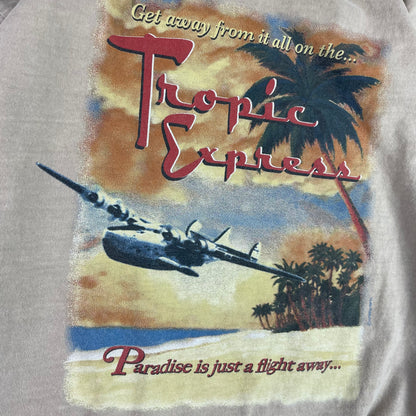 Vintage Crazy Shirt Kona Coffee Dyed Tropic Express Hawaii