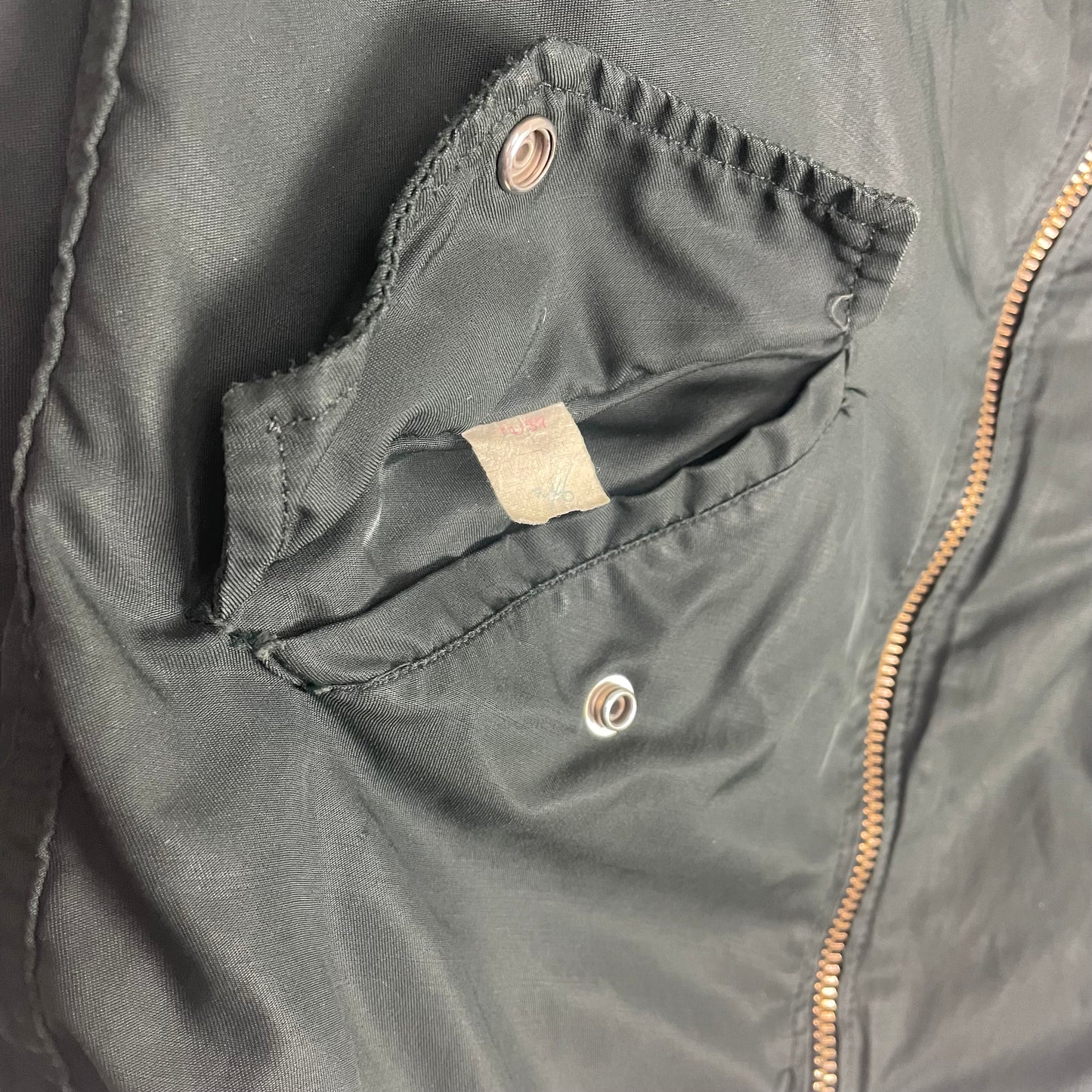 True Vintage 1980s Aviator Satin Bomber Jacket