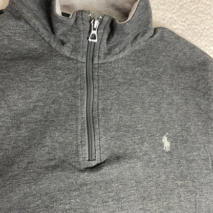 Ralph Lauren Polo 1/4 Quarter Zip Up Gray Sweatershirt