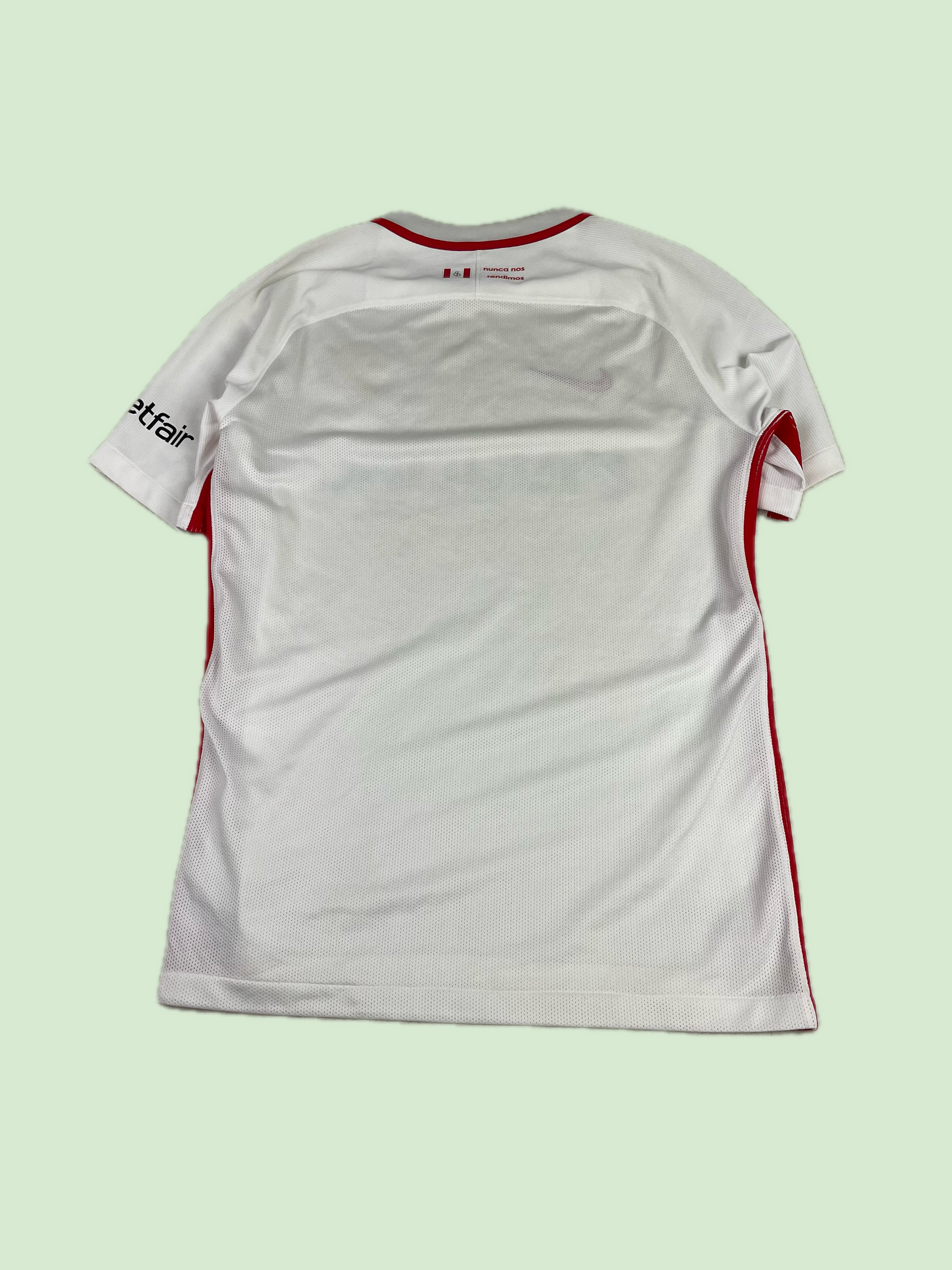 Nike Sevilla FC Playtika LaLiga Soccer Jersey White Red 18 19