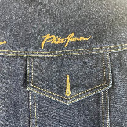 Y2K Phat Farm Dark Wash Denim Trucker Jacket