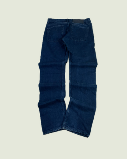 Naked & Famous Green Weft Selvedge Dark Wash Jeans
