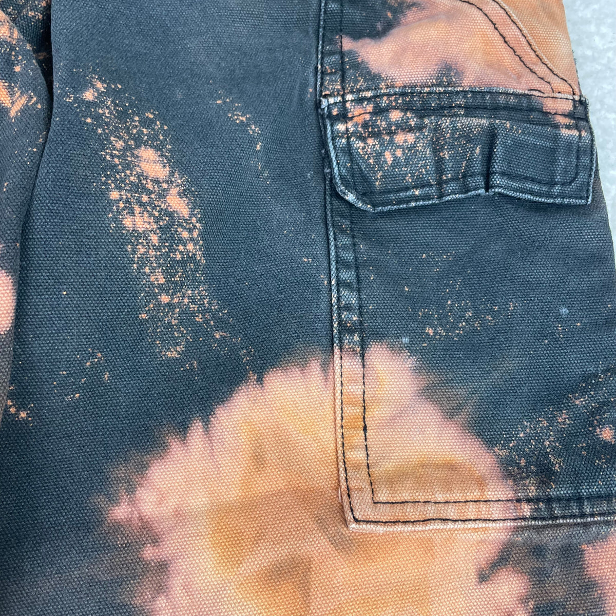 Dickies Acid Wash Bleached Double Knee Carpenter Pants (36)